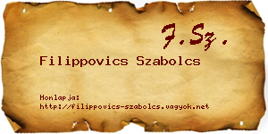 Filippovics Szabolcs névjegykártya
